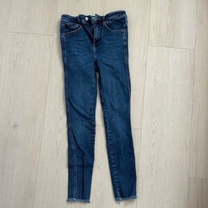 Free People Dark Blue Skinny Jeans
